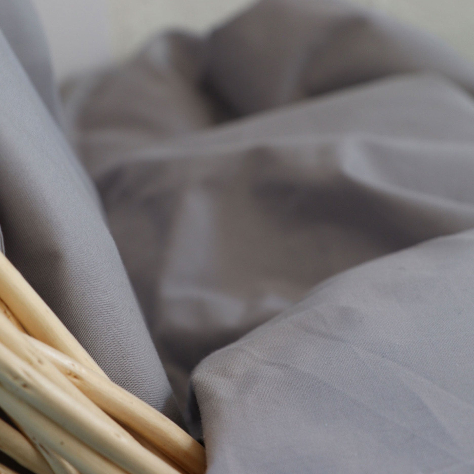 Percale sengetøj baby 70x100 cm lys grå